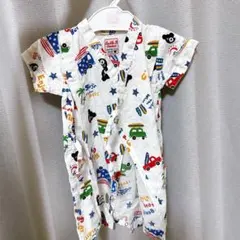 ミキハウス ダブルビー 　Bくん　甚平　サイズ70 ロンパース