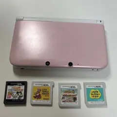 ピンク ニンテンドー3DS LL 本体 ゲーム4本付き