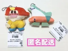 キャンディーカリエス ボールチェーン付きぬいぐるみ ビーフ　サメ　セット☆