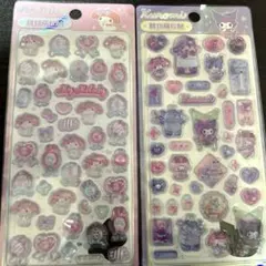 サンリオ マイメロ クロミ ボンボンドロップシール ぷくぷくシール シール