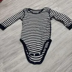 ユニクロ　ストライプ ボディスーツ 長袖