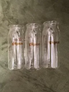 ピジョン母乳実感 病産院用哺乳びん 100ml 3本セット（耐熱ガラス/直付）