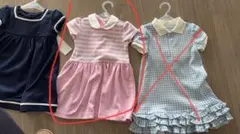 現行品 Ralph Lauren 半袖ワンピース ピンク12M