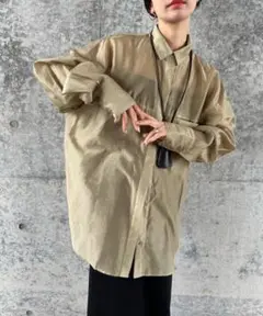 【5990円】SELECT MOCA by son シアーオーバーサイズシャツ