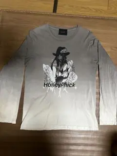 ヒステリックグラマー系 y2k Honeyprick 長袖Tシャツ グレー
