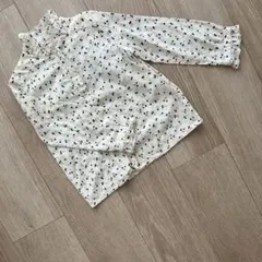 ボンポワンのチェリー柄長袖シャツ 4A