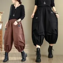 ガウチョパンツ ワイドパンツ