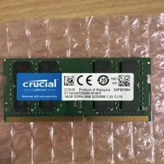 ノート用メモリcrucial DDR4-2666V 16GB