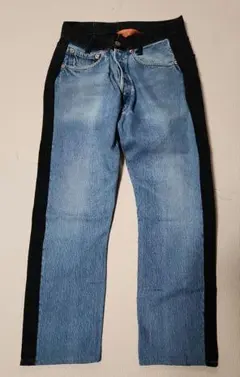 リハーズオール　Levi's 501 バイカラー デニムリメイクパンツのサムネイル