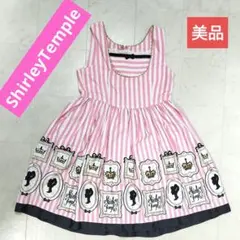ShirleyTemple　美品　ノースリーブワンピース　120　ストライプ柄