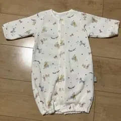 裏起毛　アニマル水彩　長袖　コンビドレス