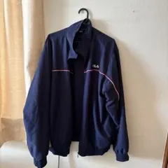 FILA ネイビー ジップアップ ナイロンジャケット