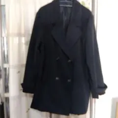 ダブルブレストコート ダークグレー大きいサイズ４Lサイズ