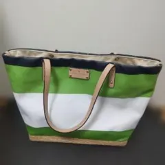 ケイト・スペード KATE SPADE ショルダーバッグ キャンバス 麻 リネン
