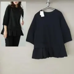 ラジエム　AMELY　シャツ ドッキング プルオーバー 　七分袖