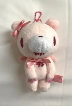 グルーミーぬいぐるみキーホルダー　⭐︎リボン、羽付きピンク⭐︎