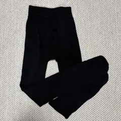 裏起毛　黒　タイツ