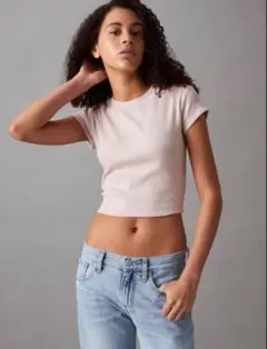 【完売品】 Calvin Klein モノグラムベビーTシャツ ピンク