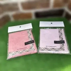 BURBERRY ハンカチ 2枚セット ピンク系
