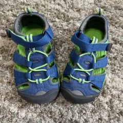 【美品】KEEN キッズサンダル 青14.5㎝