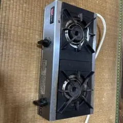 昭和レトロ ステンレス製 2バーナーガスコンロ - メルカリ