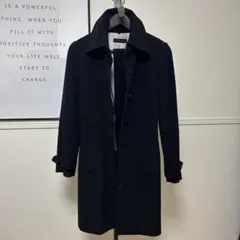 clear 【美品】アンゴラ混 ウールコート 黒 38 M 紐付き