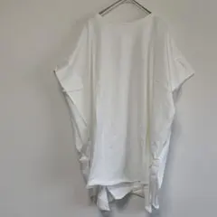 【アメリカンホリック】フレンチスリーブ　ドルマン　トップス ホワイト　ゆったり