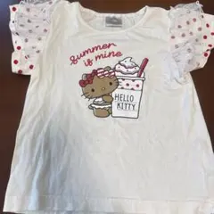 futafuta Hello Kitty 日焼けキティTシャツ 120フタフタ