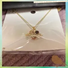 惑星モチーフ ネックレス 金色