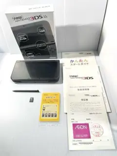 【箱・取説付】 Newニンテンドー3DSLL　メタリックブラック※上画面IPS