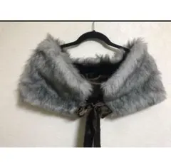 ファー　ショール　ストール　モコモコ　パーティー　成人式　着物　2次会　結婚式