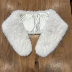 成人式ホワイトファーショール