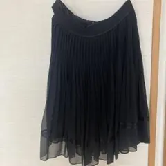BRIGITTE 黒 プリーツスカート ひざ丈 サイズ11