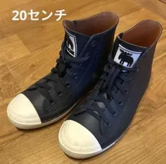 モズ　moz レインシューズ ハイカット ネイビー　キッズ　20センチ　長靴のサムネイル