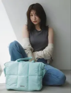 新品未使用♡ダズリン♡【吉田朱里】マシュマロトートバッグ♡グリーンのサムネイル