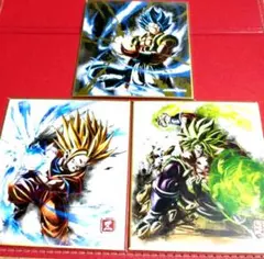 ドラゴンボール色紙アート3枚セット