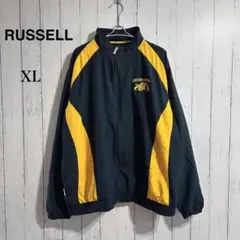 希少RUSSELL XL ナイロンジャケット ブラック/イエロー