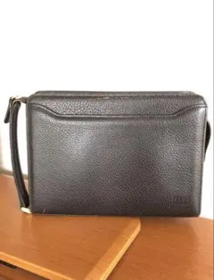 DAKS レザー セカンドバッグ ブラウン