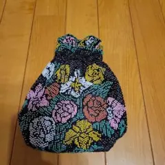 昭和レトロ　ヴィンテージ　アンティーク　ビーズバッグ　巾着バッグ