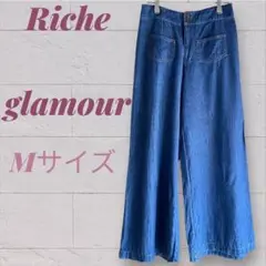 Riche glamour デニム　パンツ　ワイドデニム　Mサイズ