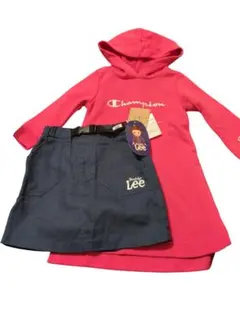 buddy lee デニムスカートとChampionワンピース