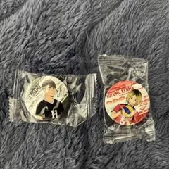 ハイキュー　くら寿司　缶バッジ2個セット