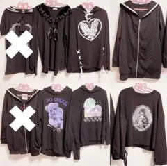 地雷系 トップス セーラー パーカー Tシャツ 6点セット まとめ売りのサムネイル