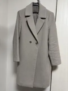 UNIQLO チェスターコート　ライトグレー S