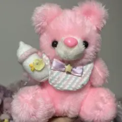 昭和 平成 レトロ ピンク くま ぬいぐるみ ヴィンテージ ファンシー
