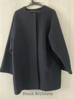 Doux Archives ネイビーオーバーサイズコート F