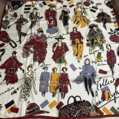 Sonia Rykiel ファッションイラスト スカーフシルク100%フランス製のサムネイル