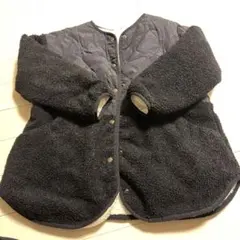 これからの季節に！GU ブラック　フリースコート 中綿