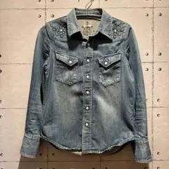 【Wrangler】ブルーベルタグ／60’s復刻モデル／スタッズデニムシャツのサムネイル