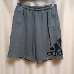 「再々値下げ」adidas アディダス スウェット ハーフパンツ グレー Lのサムネイル